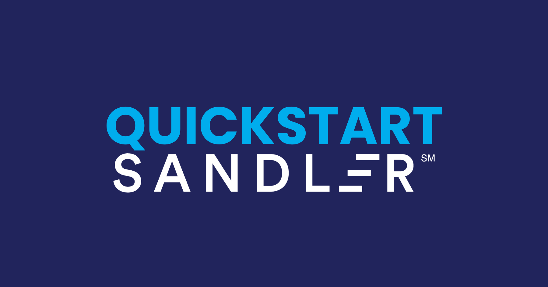 Quickstart Your Sandler Journey