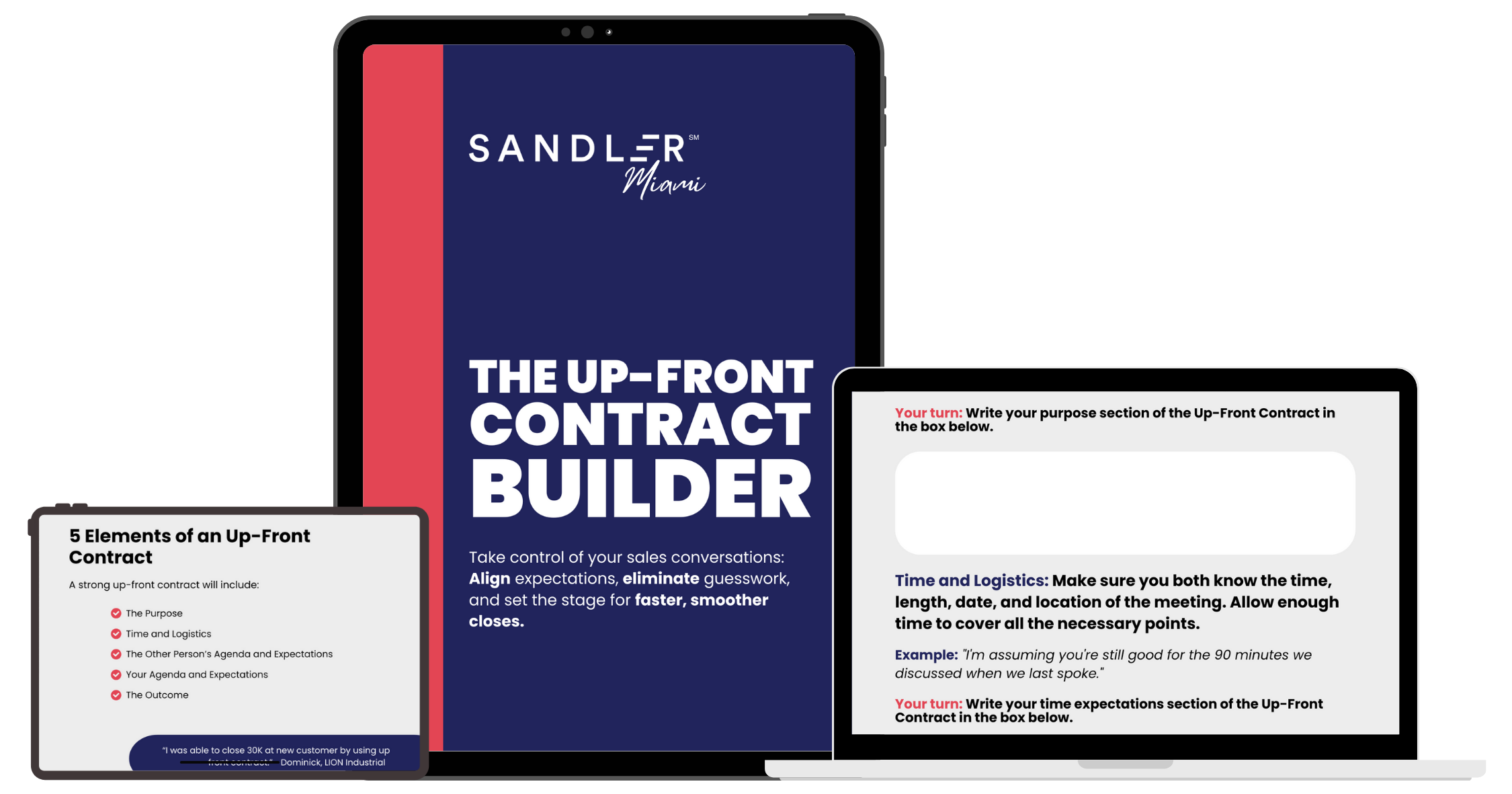 Get Your Up-Front Contract Builder | Sandler Miami